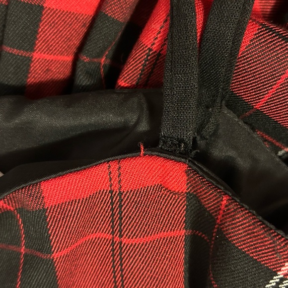 Aqua Plaid Spaghetti Strap Dress - Size Small - Picture 7 of 9